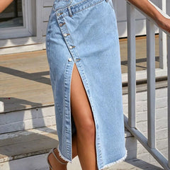 Denim Dresses & Skirts
