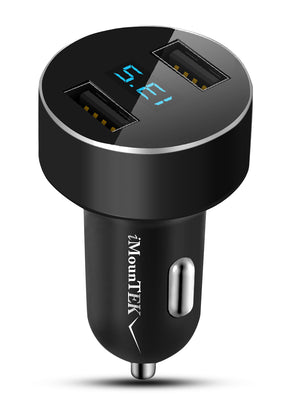 Universal 15W-3.1A Dual USB Car Charger Adapter Aluminum Alloy Fast Car Charging Adapter For IOS Phone XR XS Tablet PC
