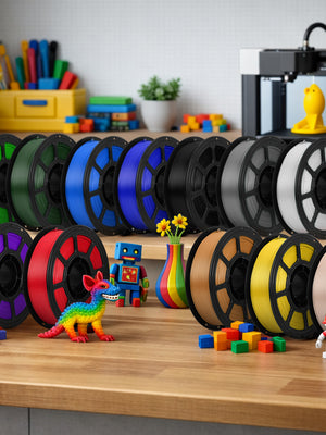 PLA 3D Printer Filament 12 Pack, 12 Colors Assorted Multicolor Filament Set, 1.75mm, 15.6kg Total Weight, Colorful Printing Material For DIY Crafts, Models, Prototyping, Fits Most FDM 3D Printers