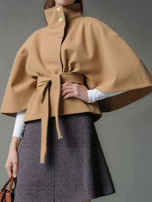 Belt Button Detail Outerwear