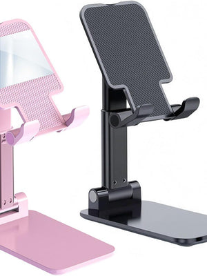 Phone Stand For Desk 2 Pack, Adjustable And Foldable Cell Phone Holder For Home, Office, Work And Video Viewing