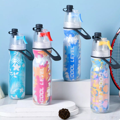 Multi-Functional Portable Spray Sports Water Bottle