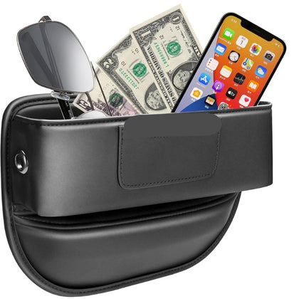 Car Seat Gap Filler Organizer Car Console Leather Storage Box Men Car Interior Accessories,Car Front Seat Storage For Holding Sunglasses Phone Ticket Card,SUV Truck Necessities