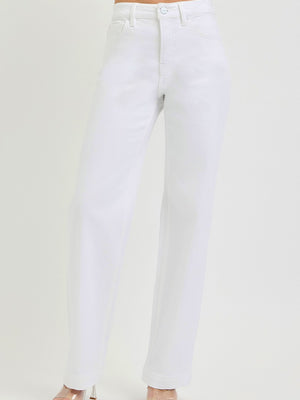 RISEN Full Size High Rise Wide Baggy Pants Plus Size