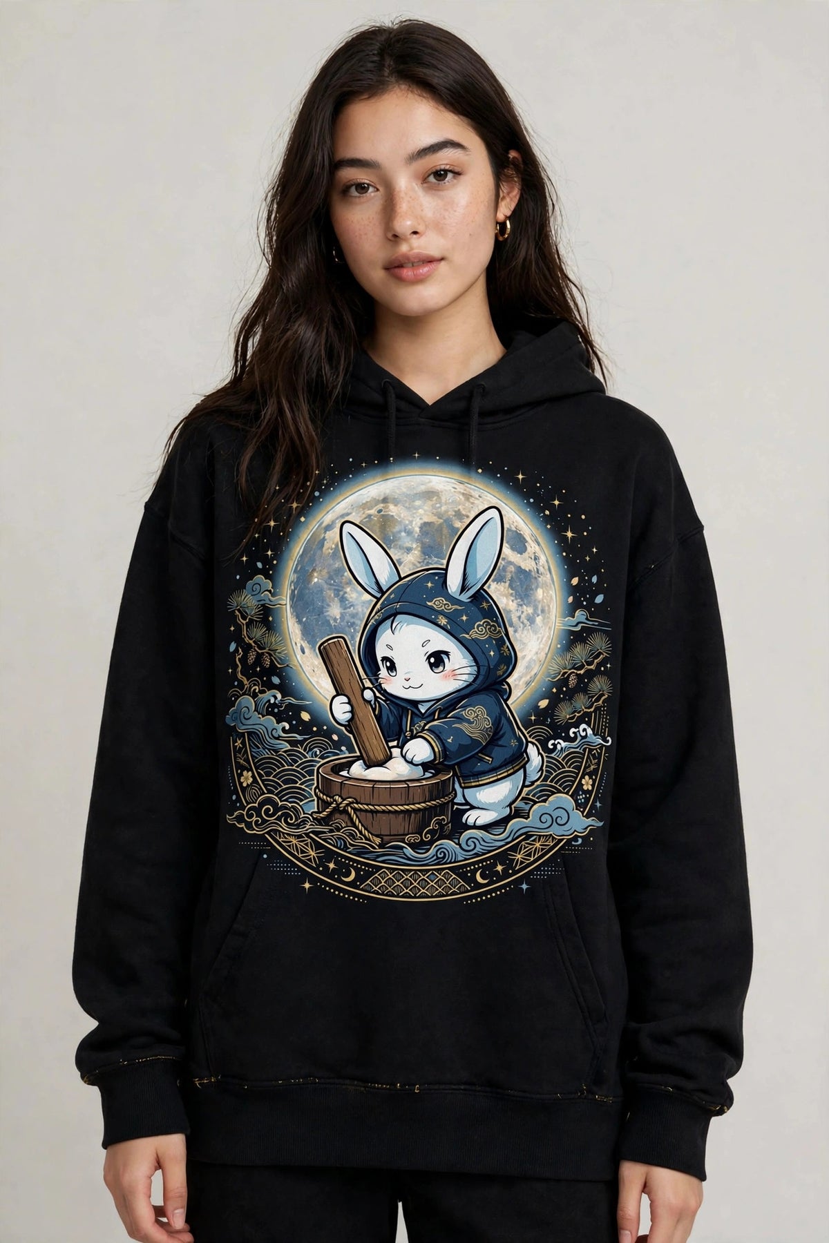 Souqela Moon Rabbit Heavyweight Hoodie